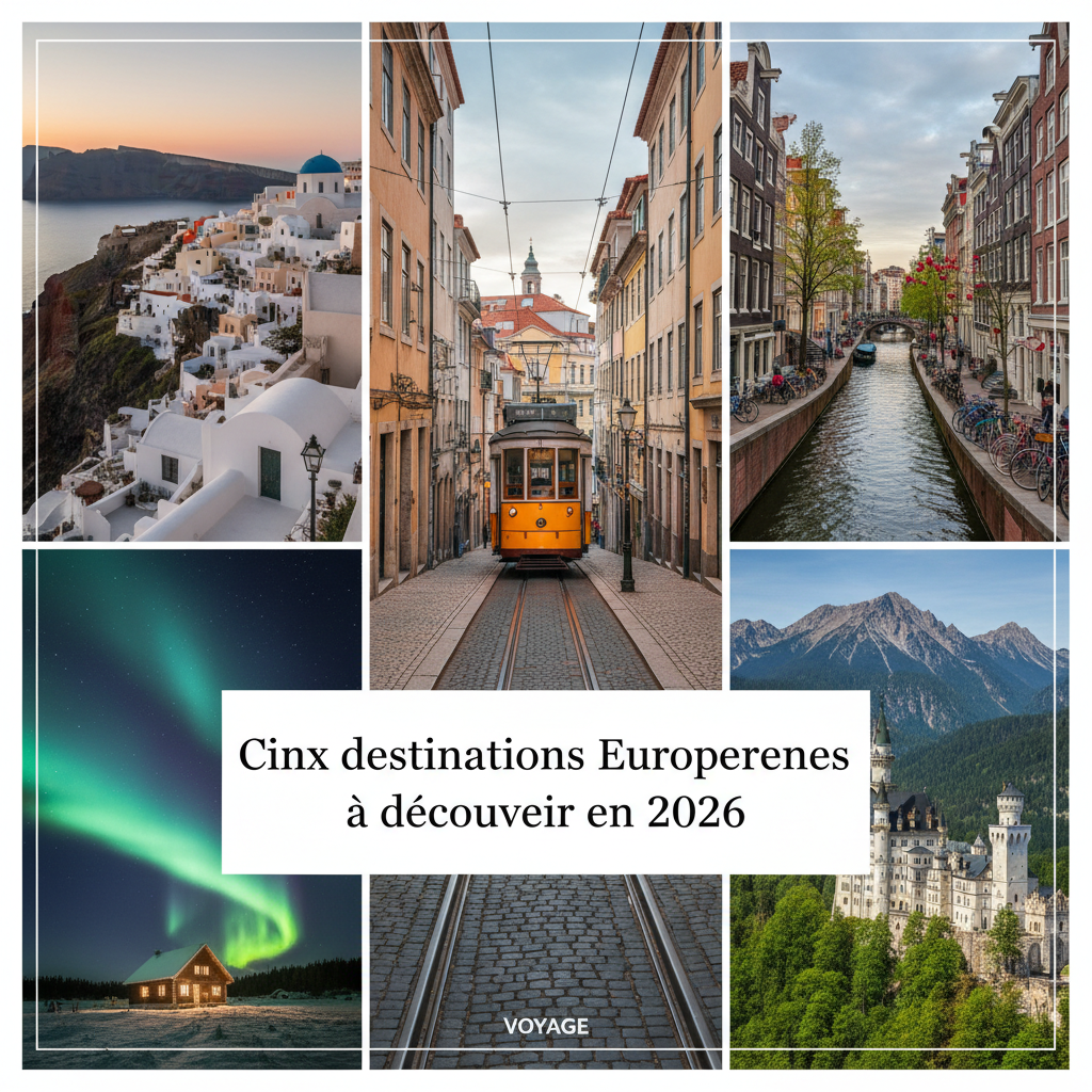 Cinq destinations européennes à découvrir en 2026